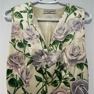 Dolce Gabbana silk midi dress 38